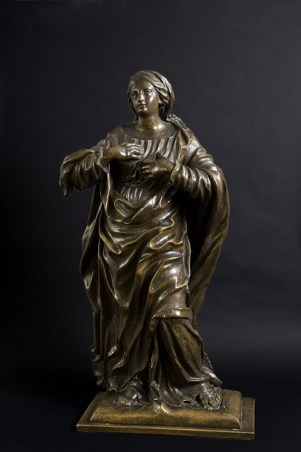 Sculpture Vierge Liège Jean Delcour 18e