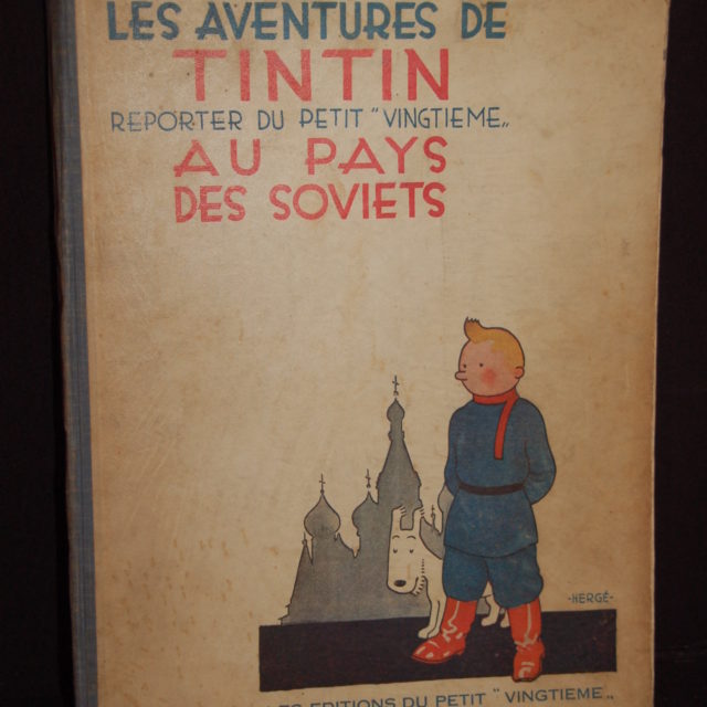 Bande dessinée Tintin pays Soviets 1929 signé Milou Hergé-1